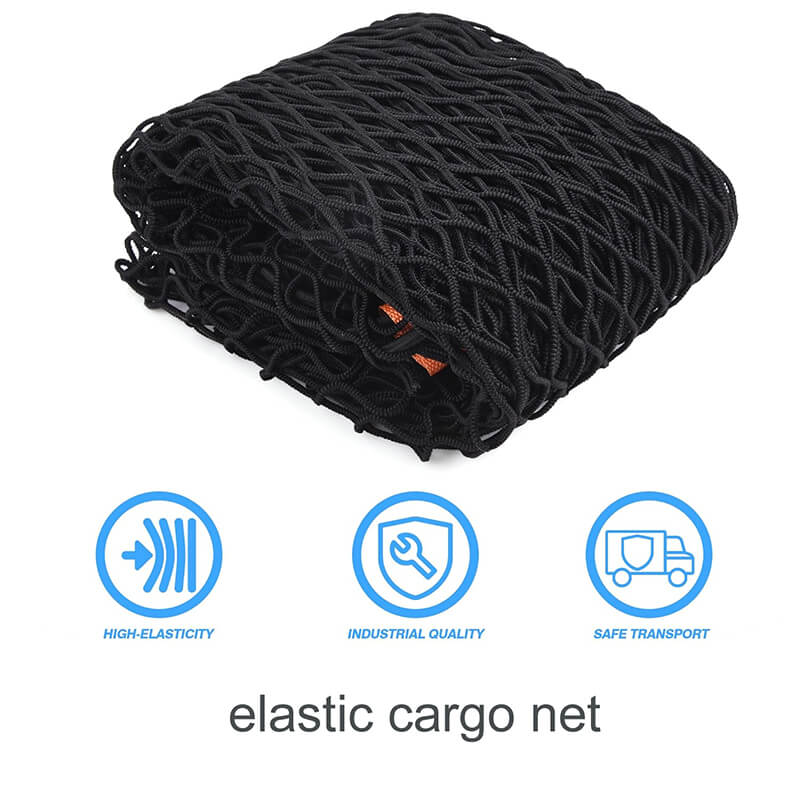 Black elastic trailer net