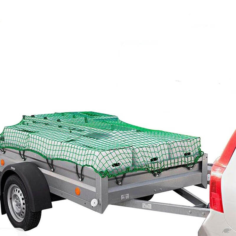 cargo trailer net with elastic rope