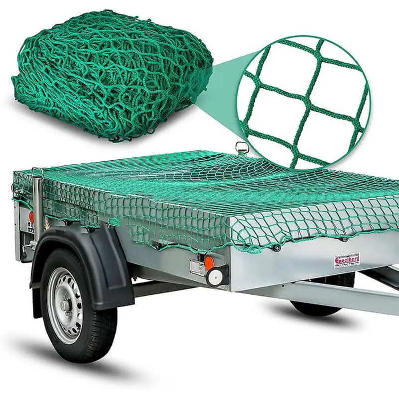 cargo trailer net with elastic rope